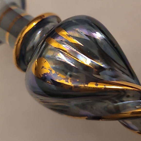 Egyptian Blue Blown Glass Teardrop Bottle - Picture 11 of 14